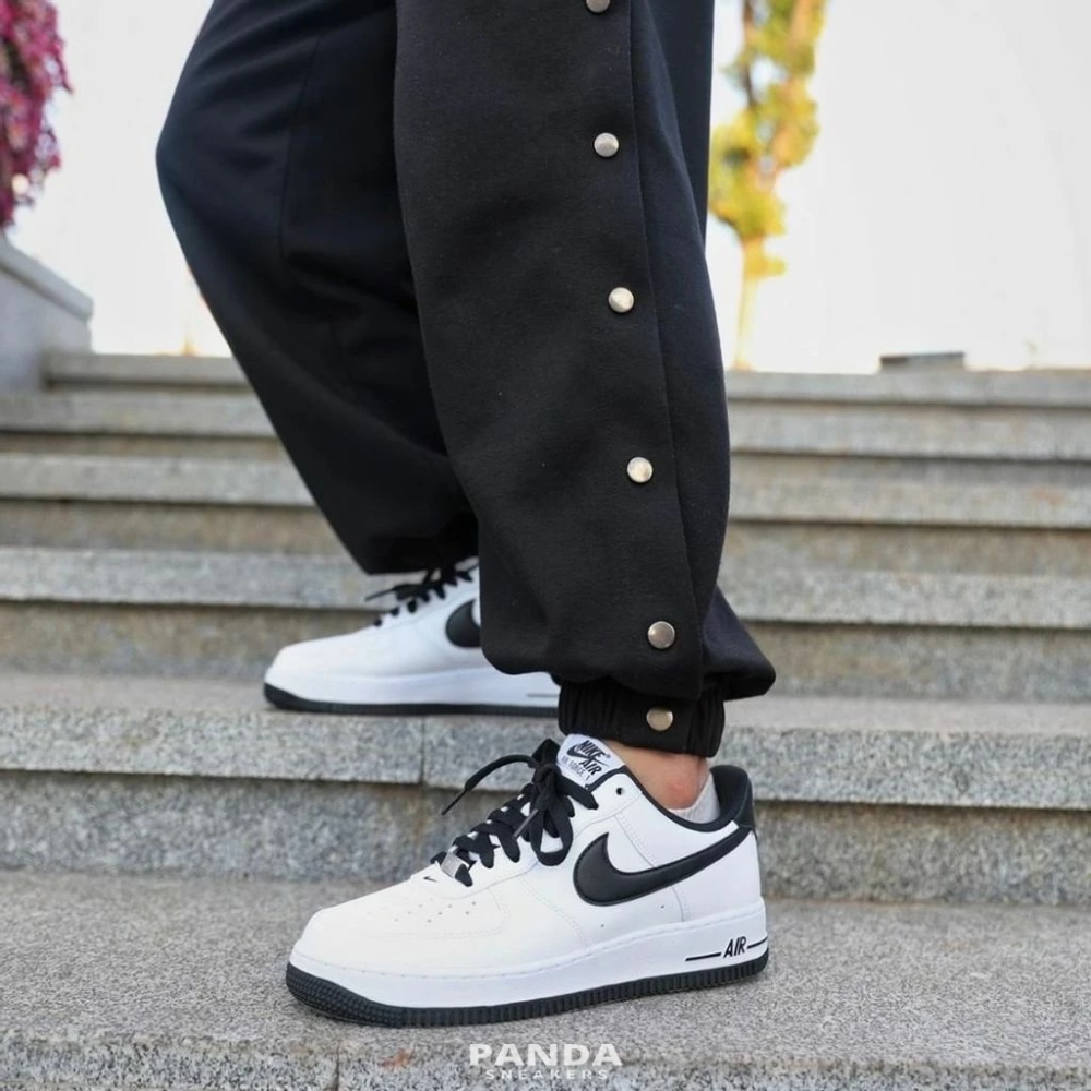 NIKE AIR FORCE 1 07 WHITE BLACK 白黑 經典 男女鞋 休閒 DH7561-102-細節圖2