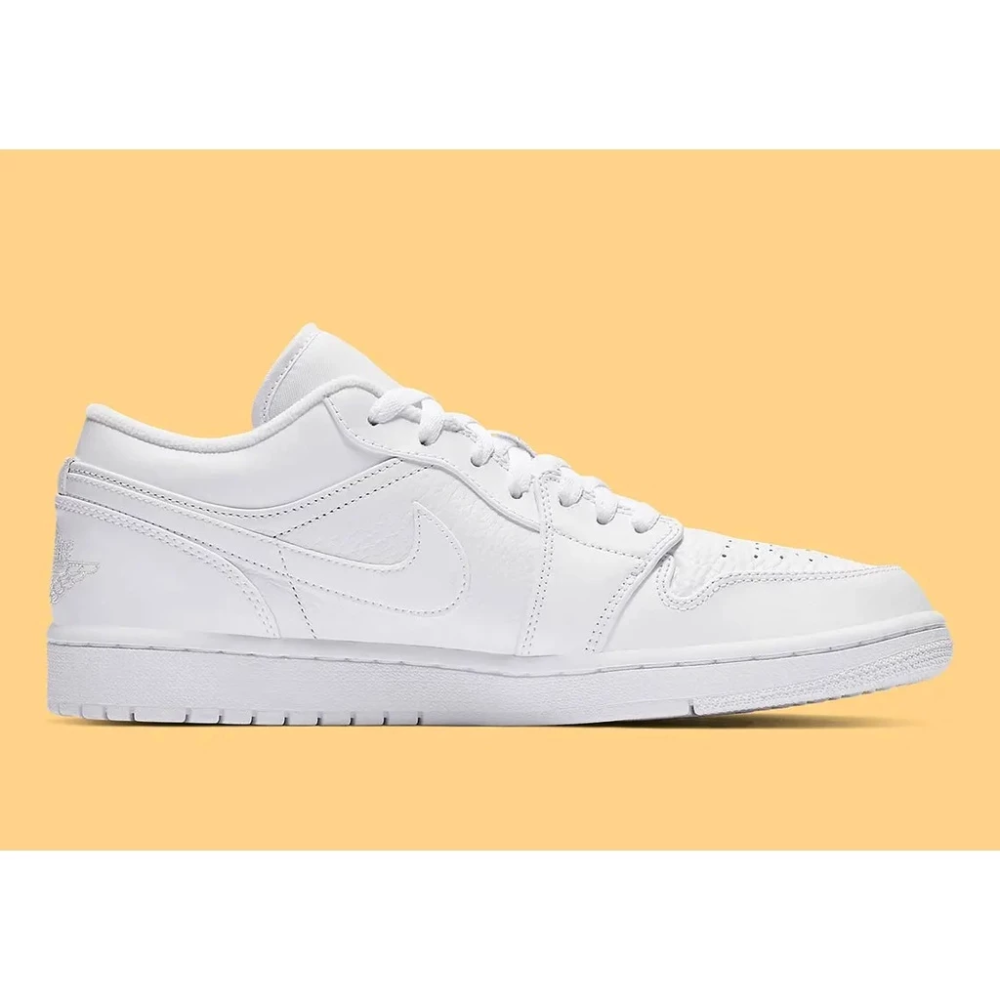 Nike Air Jordan 1 Low AJ1 白色 滑板鞋 553558-111 男女鞋-細節圖4