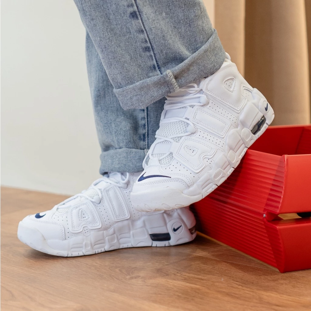 NIKE AIR MORE UPTEMPO 大AIR 白色 全白 籃球鞋 DH9719-100-細節圖2