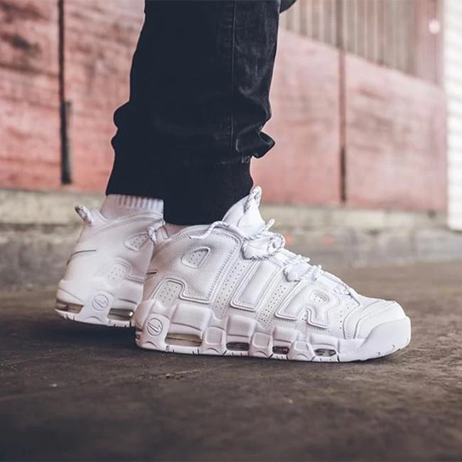 NIKE AIR MORE UPTEMPO 大AIR 白色 全白 籃球鞋 DH9719-100-細節圖3