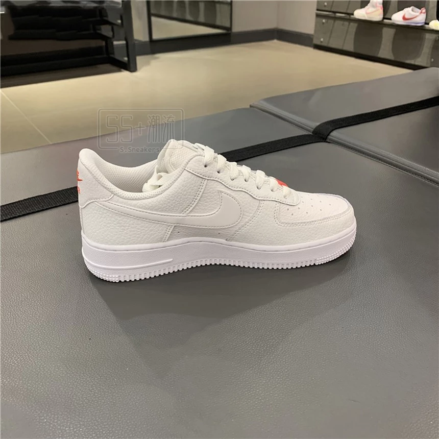 Nike Air Force 1 AF1 休閒鞋 邁阿密海豚隊 南灣 全白 刺繡 紅藍 雙勾 小勾 CT1989-101-細節圖2