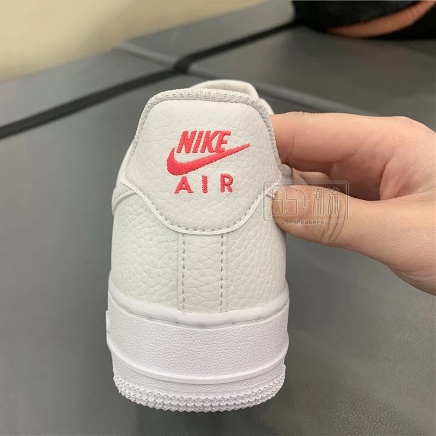 Nike Air Force 1 AF1 休閒鞋 邁阿密海豚隊 南灣 全白 刺繡 紅藍 雙勾 小勾 CT1989-101-細節圖5