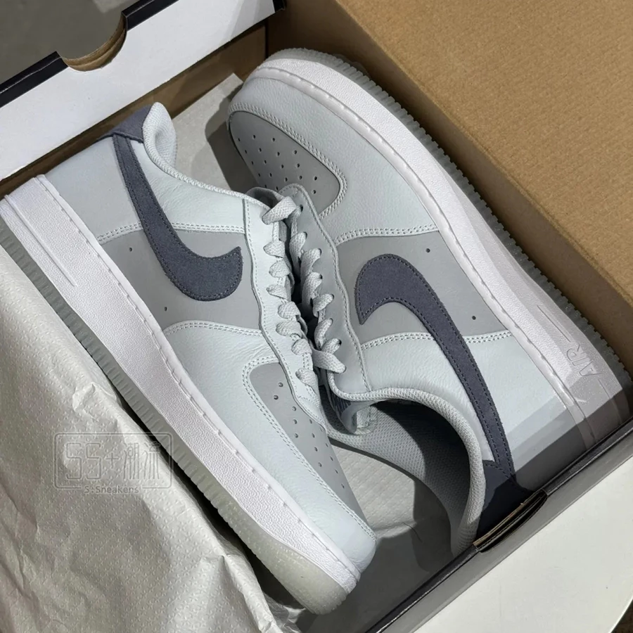 Nike Air Force 1 Light Smoke Grey AF1 休閒鞋 隕石灰 煙灰 FJ4170-001-細節圖3