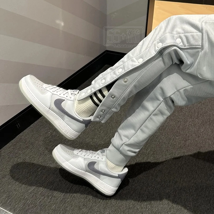 Nike Air Force 1 Light Smoke Grey AF1 休閒鞋 隕石灰 煙灰 FJ4170-001-細節圖7