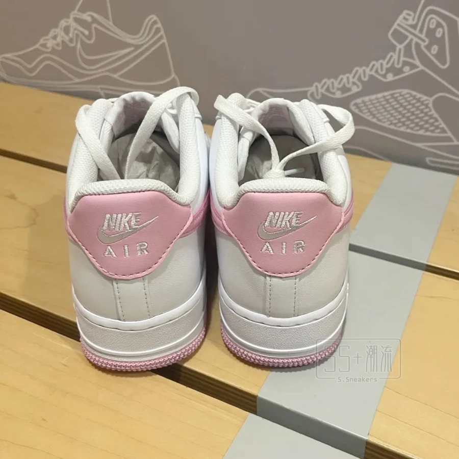Nike Air Force 1 07 Bubblegum AF1 白粉 粉白 粉 白粉紅 休閒鞋 FJ4146-101-細節圖4