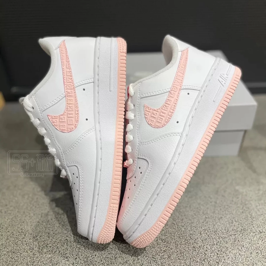 Nike Air Force 1 AF1 Valentines Day 休閒鞋 情人節 白粉 女鞋 DQ9320-100-細節圖2