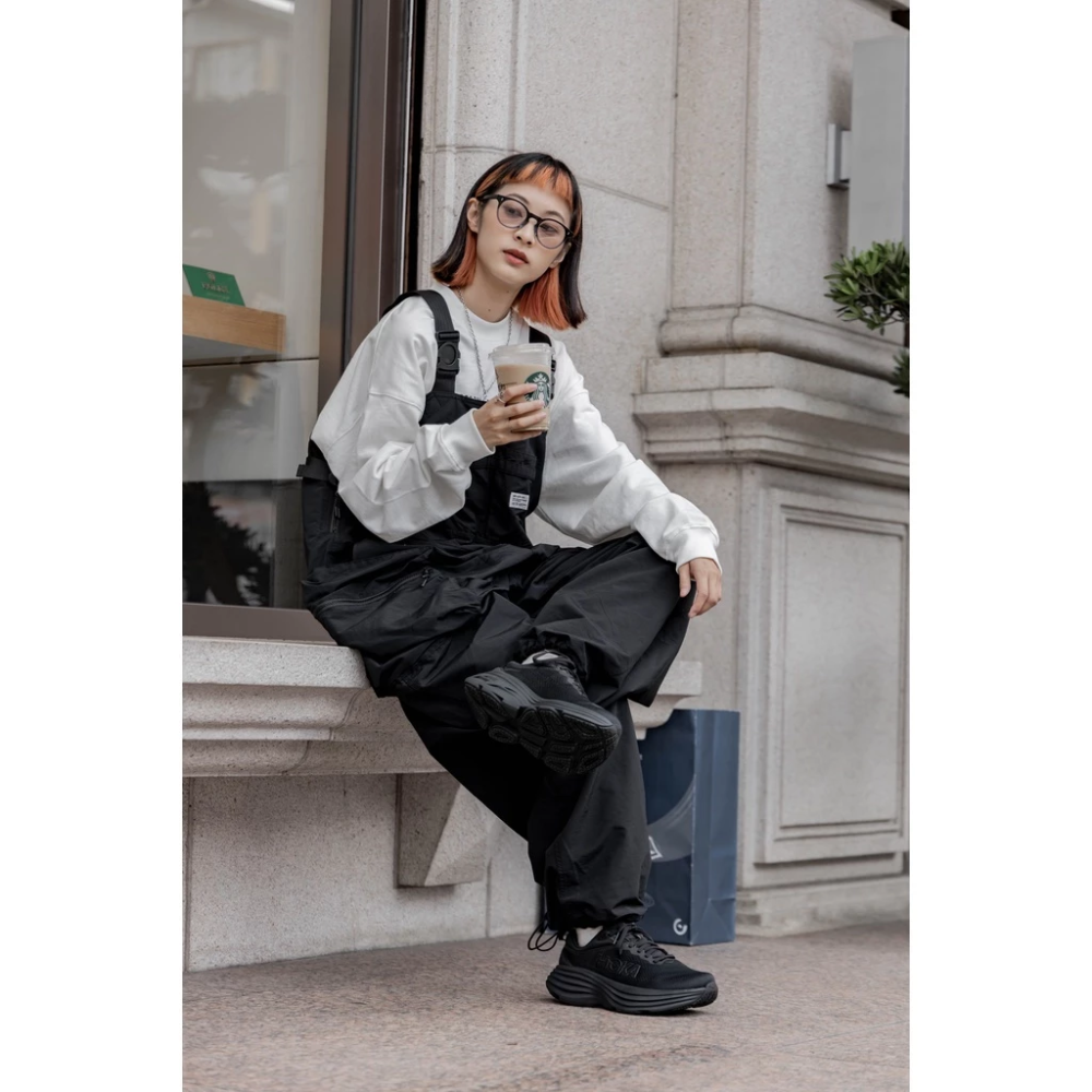 歐美代購Hoka One One Bondi 8 全黑1127953-BBLC-細節圖4