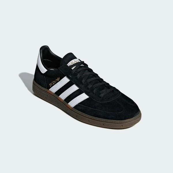 Adidas Handball Spezial DB3021 男女 休閒鞋 經典 復古 麂皮 日常 穿搭 膠底 黑白-細節圖4