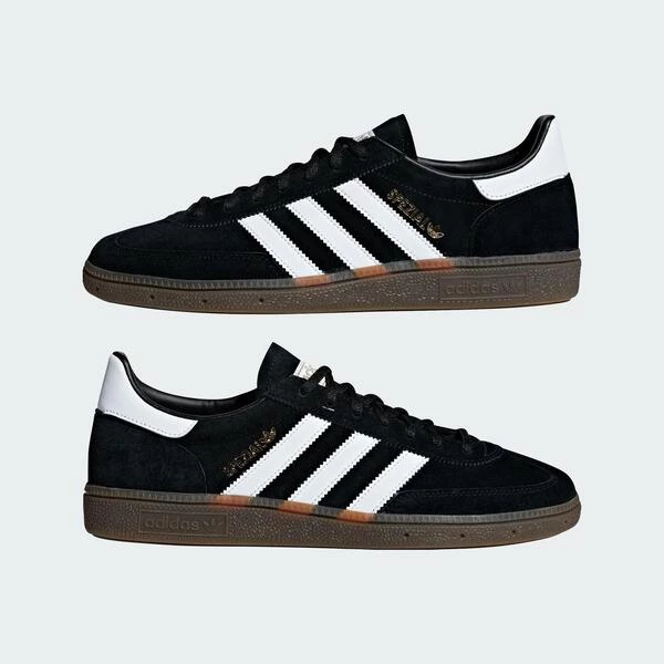 Adidas Handball Spezial DB3021 男女 休閒鞋 經典 復古 麂皮 日常 穿搭 膠底 黑白-細節圖8