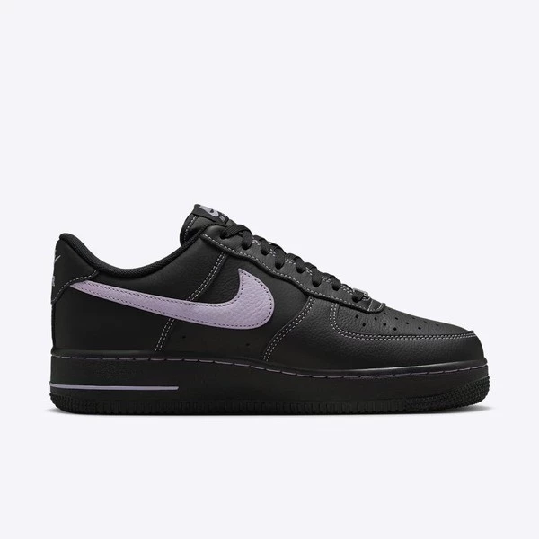 Nike Air Force 1 ＇07 Lv8 HQ2037-001 男 運動休閒鞋 經典 AF1 穿搭 黑紫-細節圖5