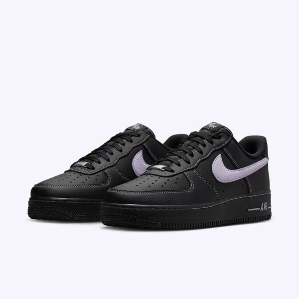 Nike Air Force 1 ＇07 Lv8 HQ2037-001 男 運動休閒鞋 經典 AF1 穿搭 黑紫-細節圖9