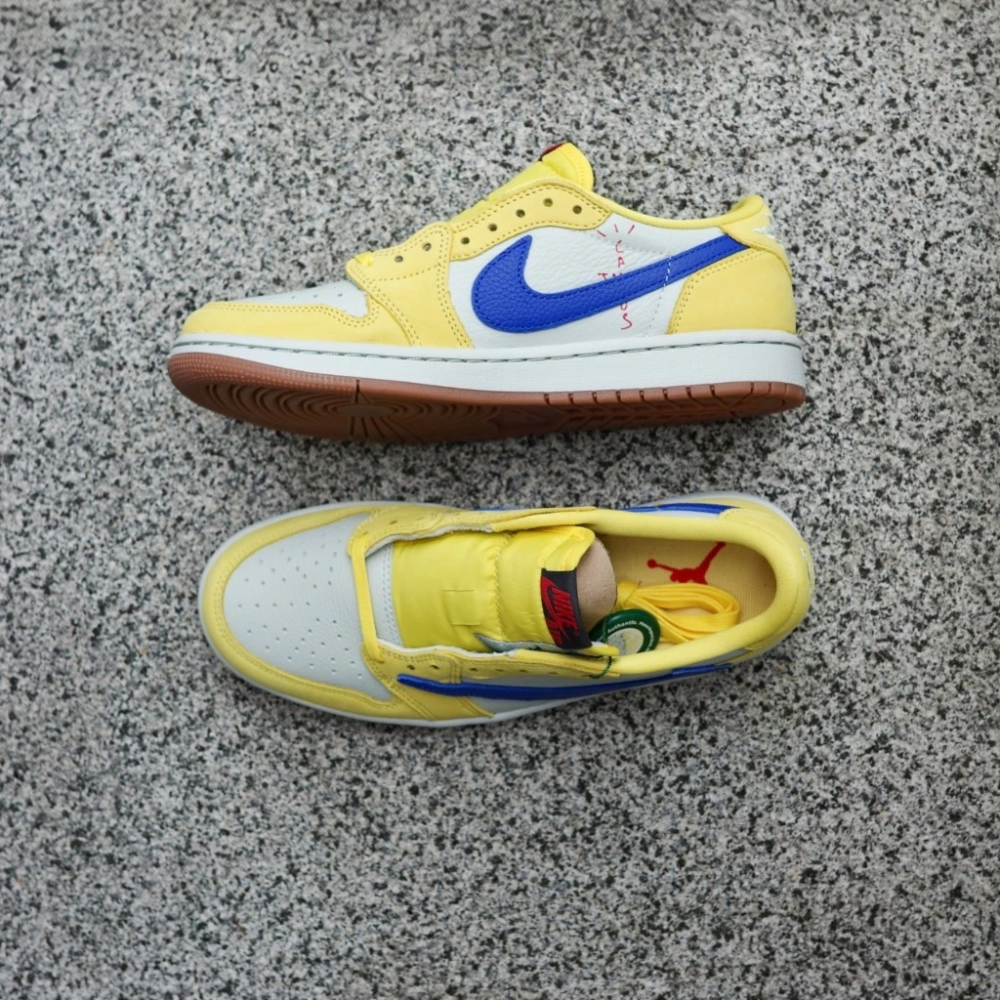 JORDAN 1 LOW TRAVIS SCOTT DZ4137-700 限量 倒勾-細節圖4