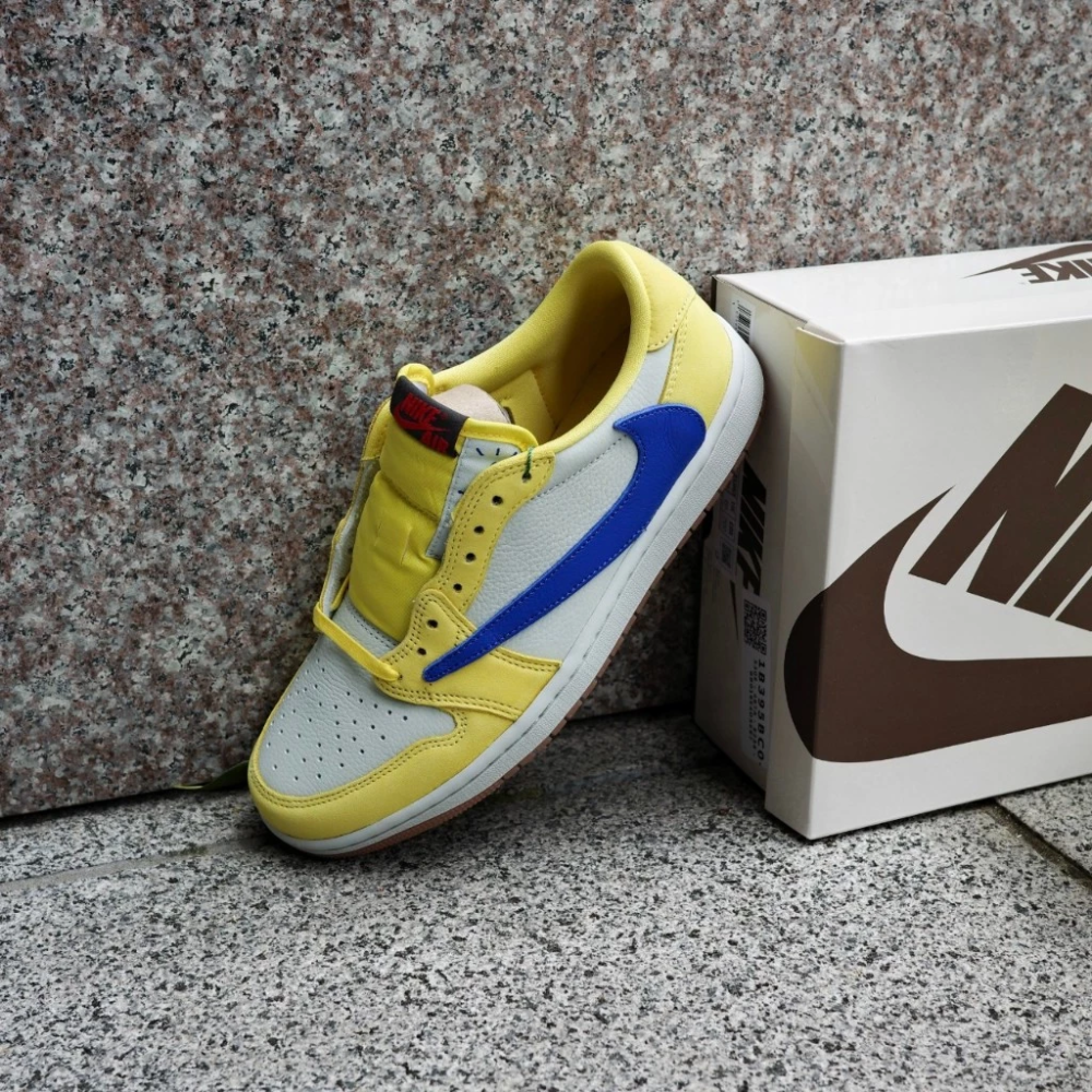JORDAN 1 LOW TRAVIS SCOTT DZ4137-700 限量 倒勾-細節圖5