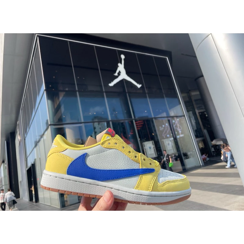 JORDAN 1 LOW TRAVIS SCOTT DZ4137-700 限量 倒勾-細節圖9