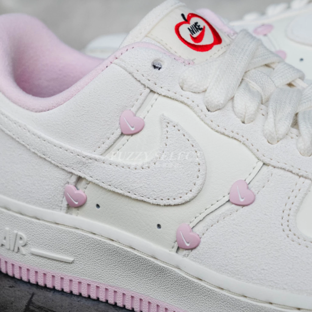 Nike Air Force 1 情人節 櫻花粉 愛心 麂皮 HV5992-111-細節圖2