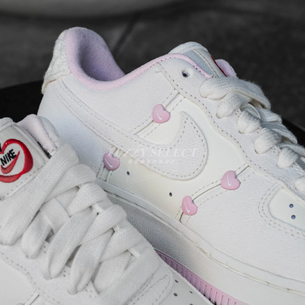 Nike Air Force 1 情人節 櫻花粉 愛心 麂皮 HV5992-111-細節圖6