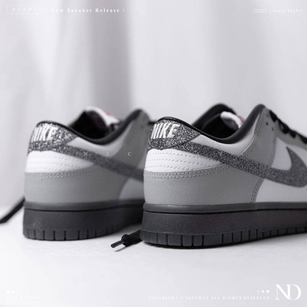 Nike Dunk Low 鑽石星辰 閃勾 亮粉 灰 黑 果凍底 女 HQ3462-191-細節圖6