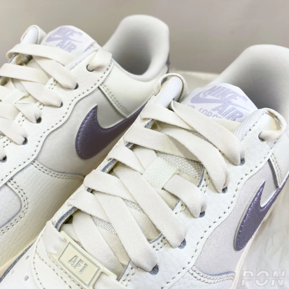 Nike Air Force 1 女鞋 米白 珠光紫 星黛露紫 休閒鞋 DV7470-100-細節圖3