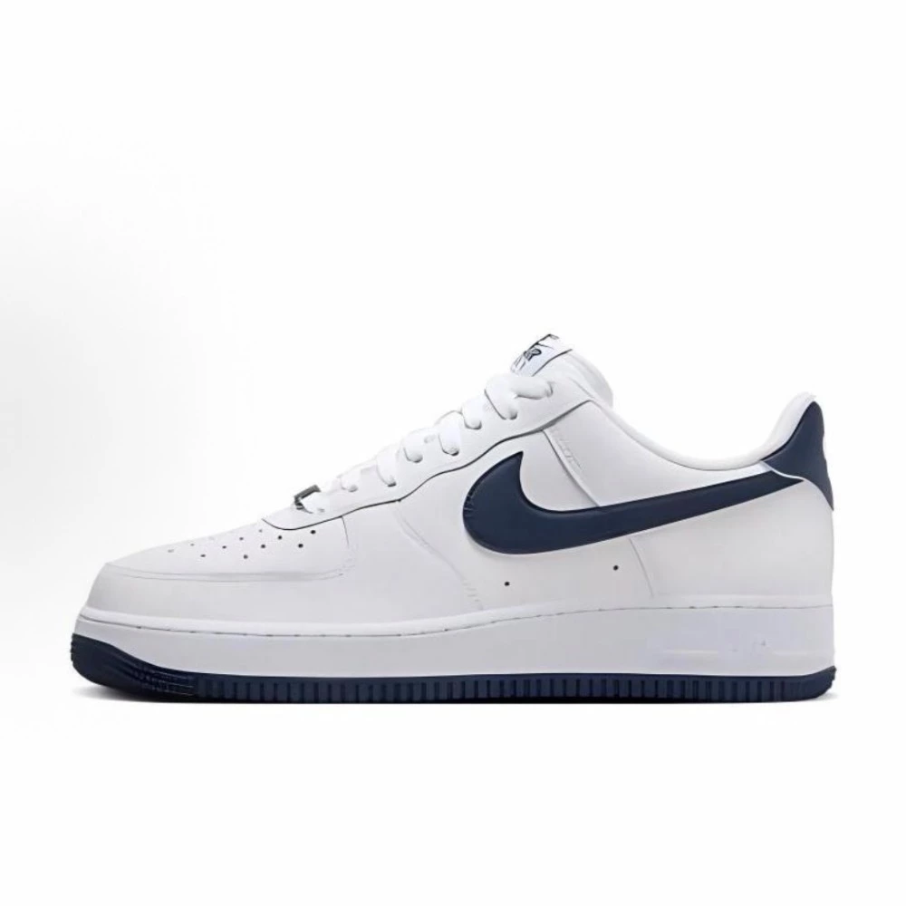 Nike Air Force 1 ＇07 運動 經典 海軍藍 白 深藍 休閒鞋 男鞋 FJ4146-104-細節圖4