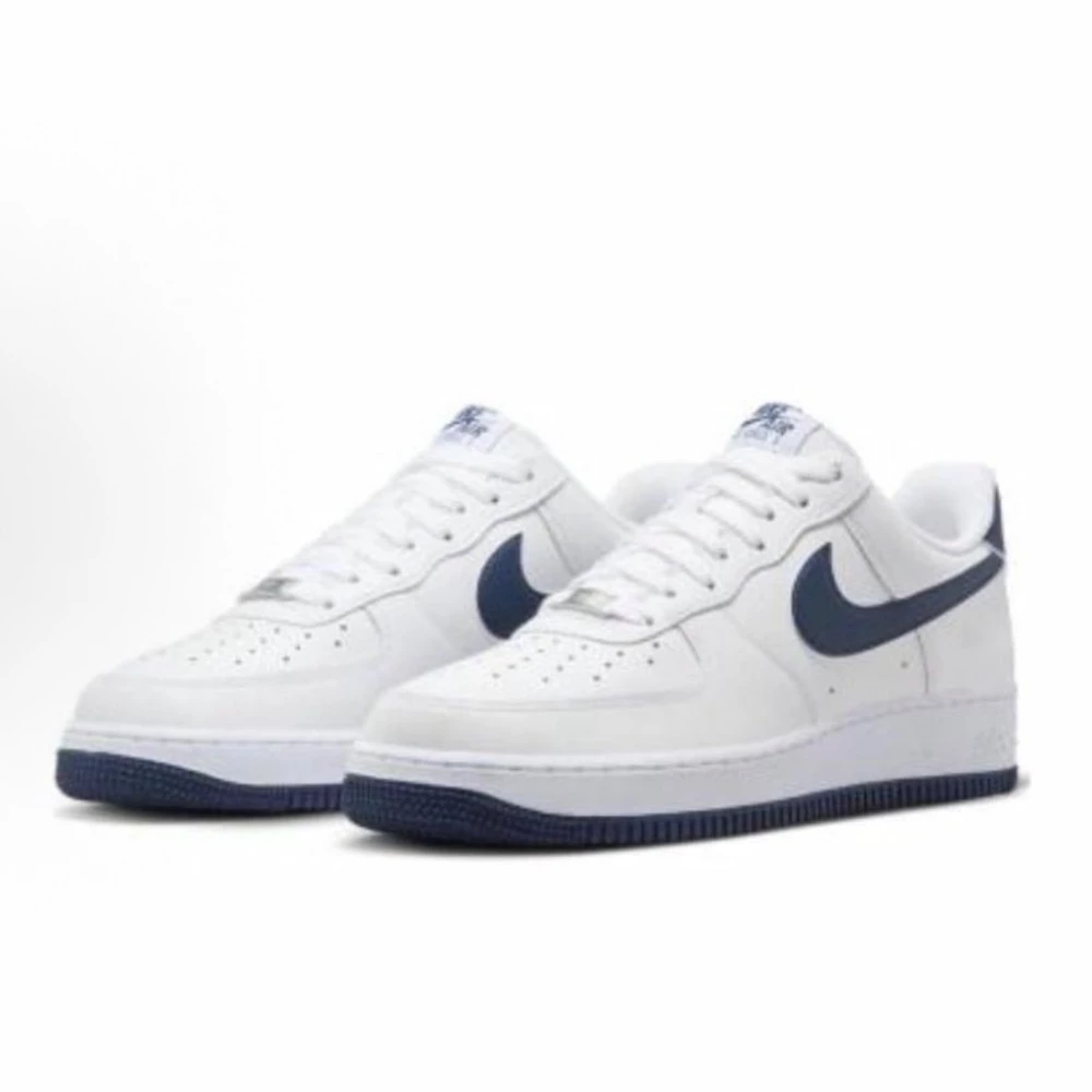 Nike Air Force 1 ＇07 運動 經典 海軍藍 白 深藍 休閒鞋 男鞋 FJ4146-104-細節圖6