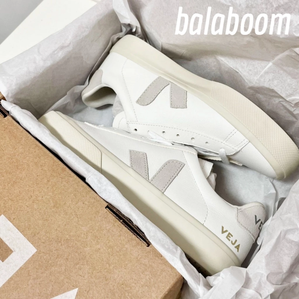 【 法國🇫🇷VEJA 🇧🇷巴西製】Campo 荔枝皮 小白鞋 男女鞋-細節圖2