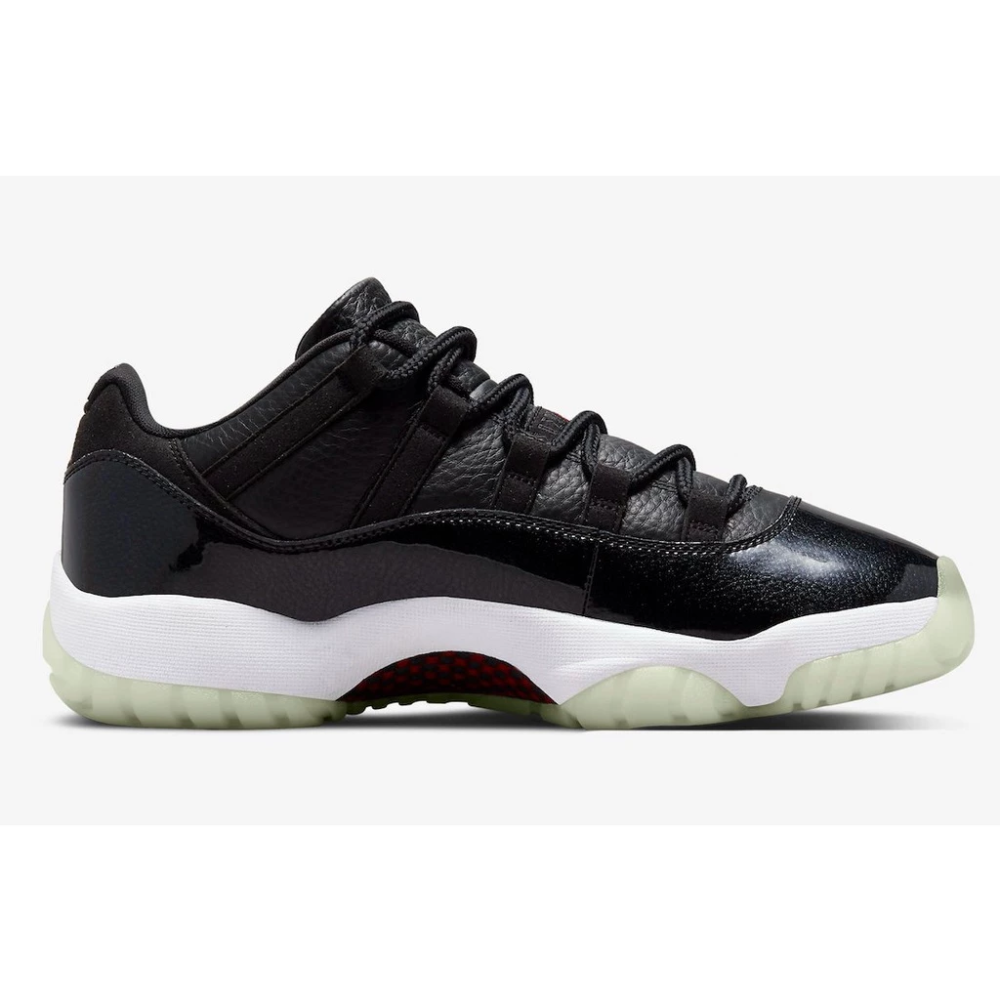 Air Jordan 11 Low AV2187-001 72-10 限量 11代 大魔王 黑白 低筒 籃球鞋-細節圖5