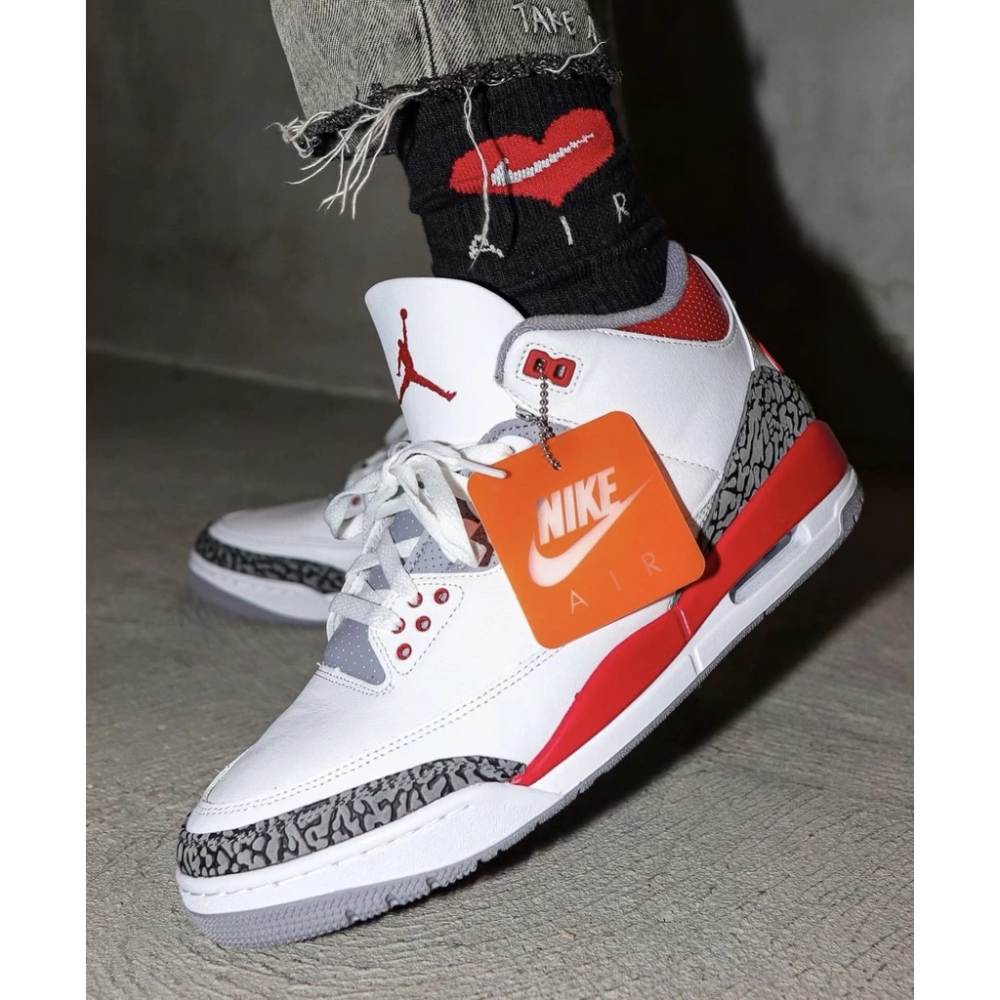 Air Jordan 3 Retro Fire Red 2022 DN3707-160 AJ3 男女鞋 籃球鞋-規格圖8