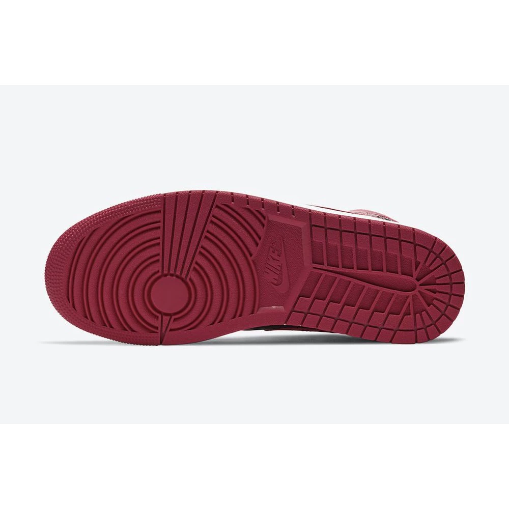 Air Jordan 1 Mid Bred 554724-074 AJ1 黑紅 禁穿 湘北配色-細節圖6