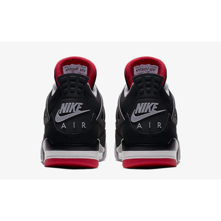 Air Jordan 4 Retro OG Bred 308497-060 男女鞋 老屁股 黑紅-細節圖6