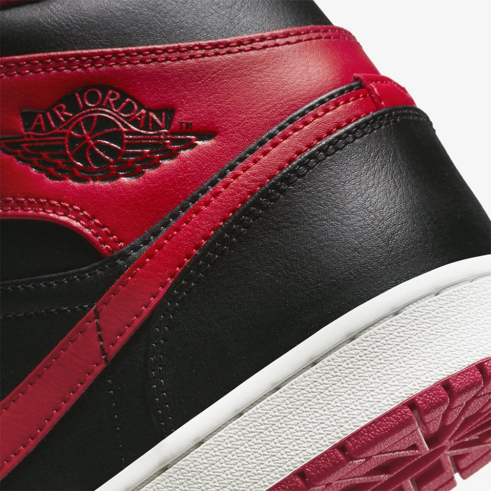 Air Jordan 1 Mid Alternate Bred DQ8426-060 籃球鞋 AJ1 湘北 灌籃-細節圖8