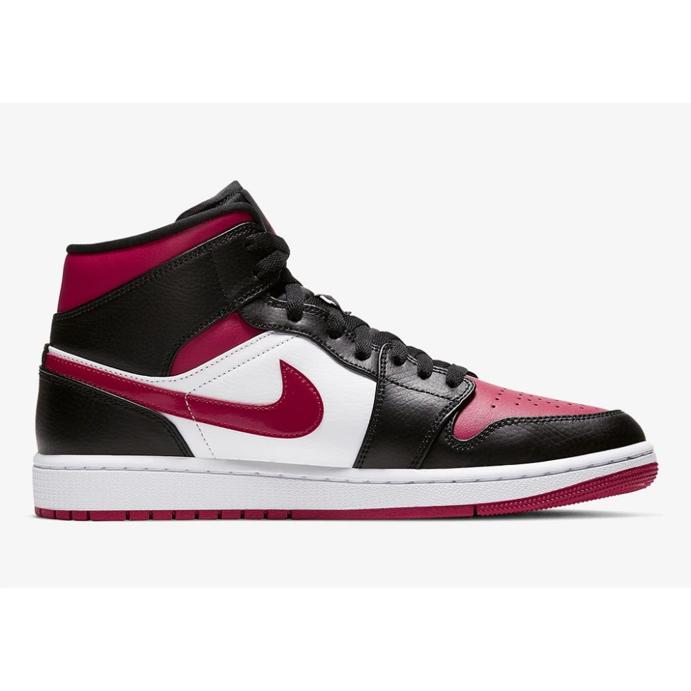 Air Jordan 1 Mid Bred Toe 554724-066 男女鞋 黑腳趾 AJ1-細節圖2