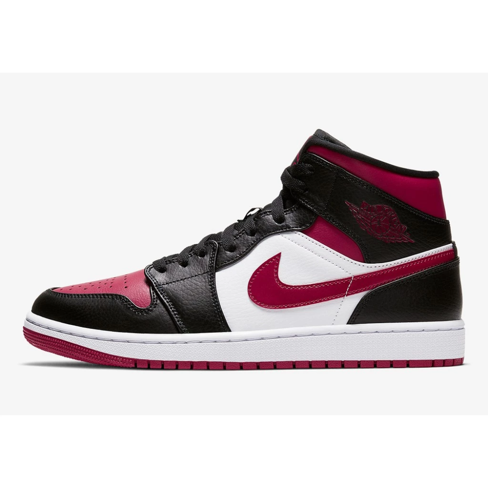 Air Jordan 1 Mid Bred Toe 554724-066 男女鞋 黑腳趾 AJ1-細節圖3