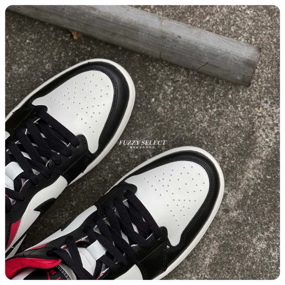 Air Jordan 1 Mid Black Gym Red 黑紅 BQ6472-061-細節圖9