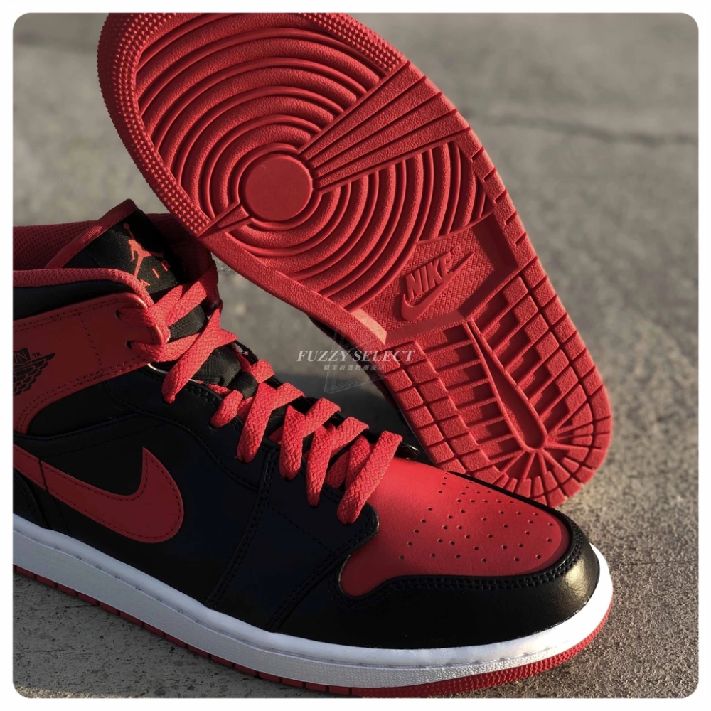 Air Jordan 1 Mid Alternate Bred 黑紅 灌籃高手 DQ8426-060-細節圖9