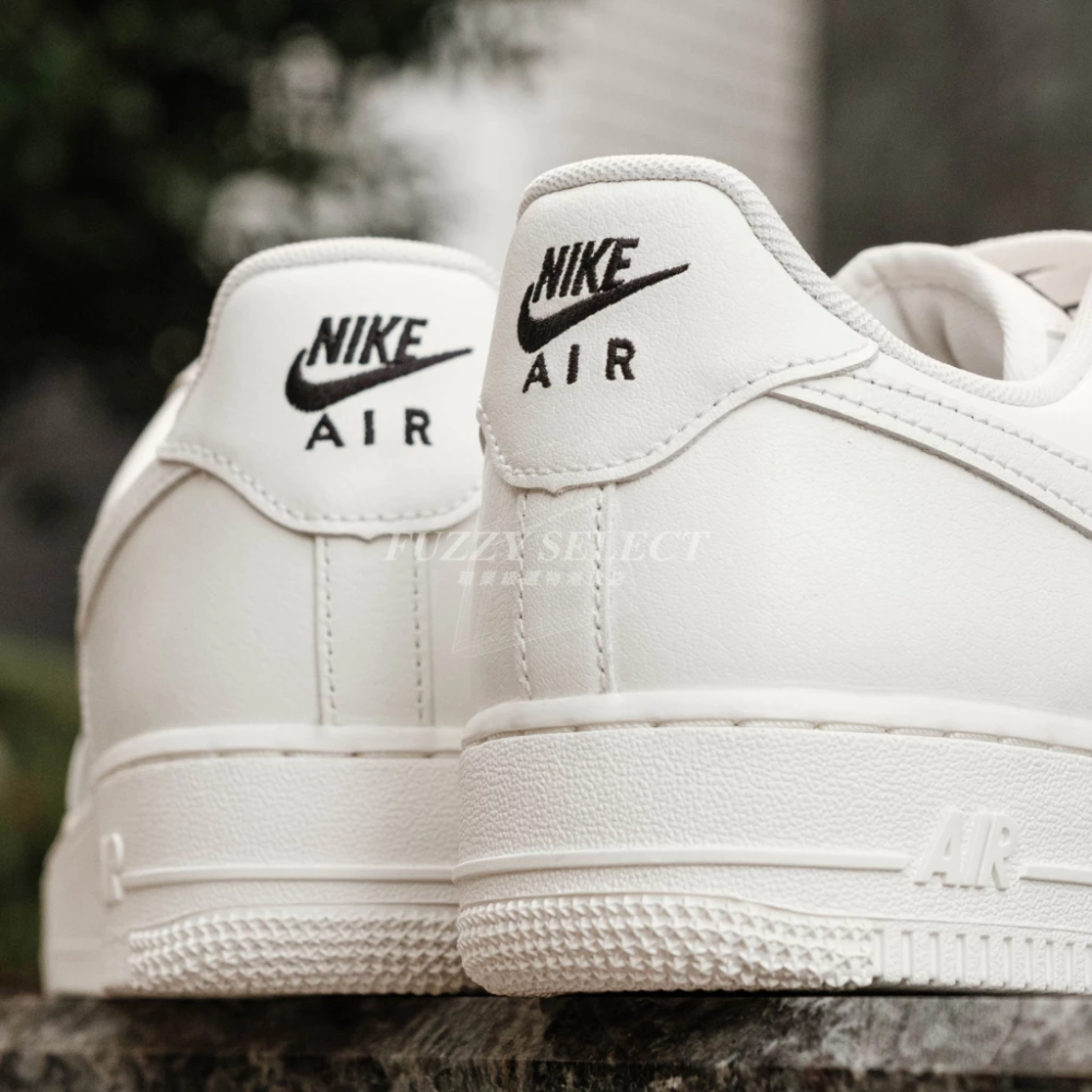 W Nike Air Force 1 黑小勾 刺繡 奶油白 HF1058-133-細節圖7
