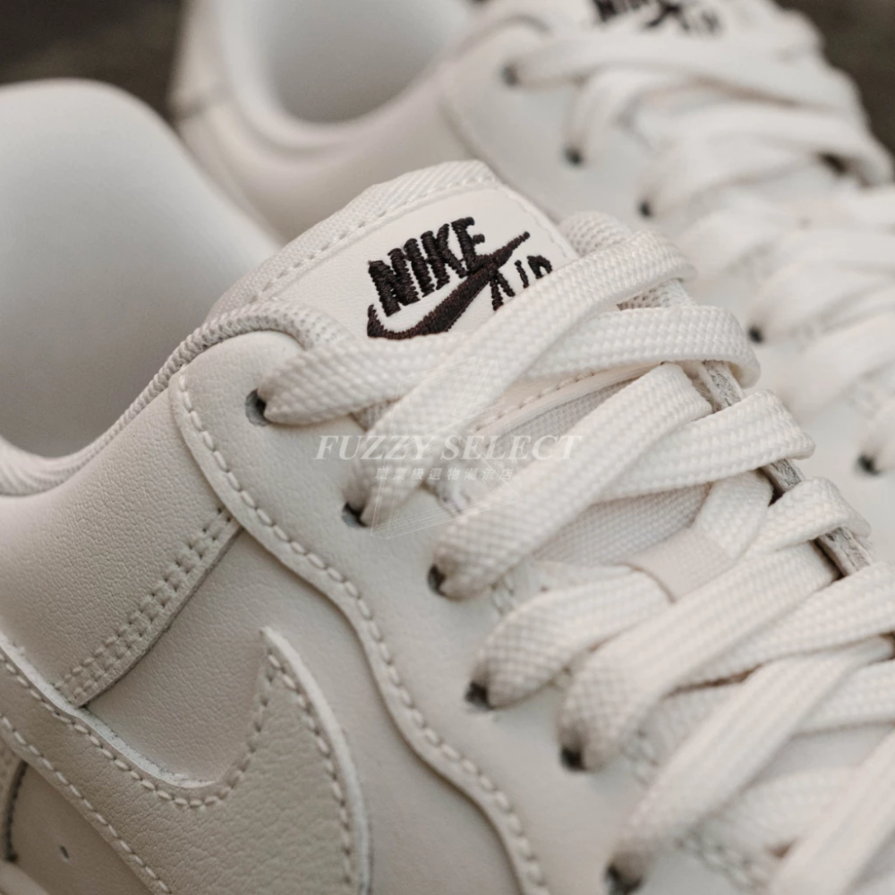 W Nike Air Force 1 黑小勾 刺繡 奶油白 HF1058-133-細節圖8
