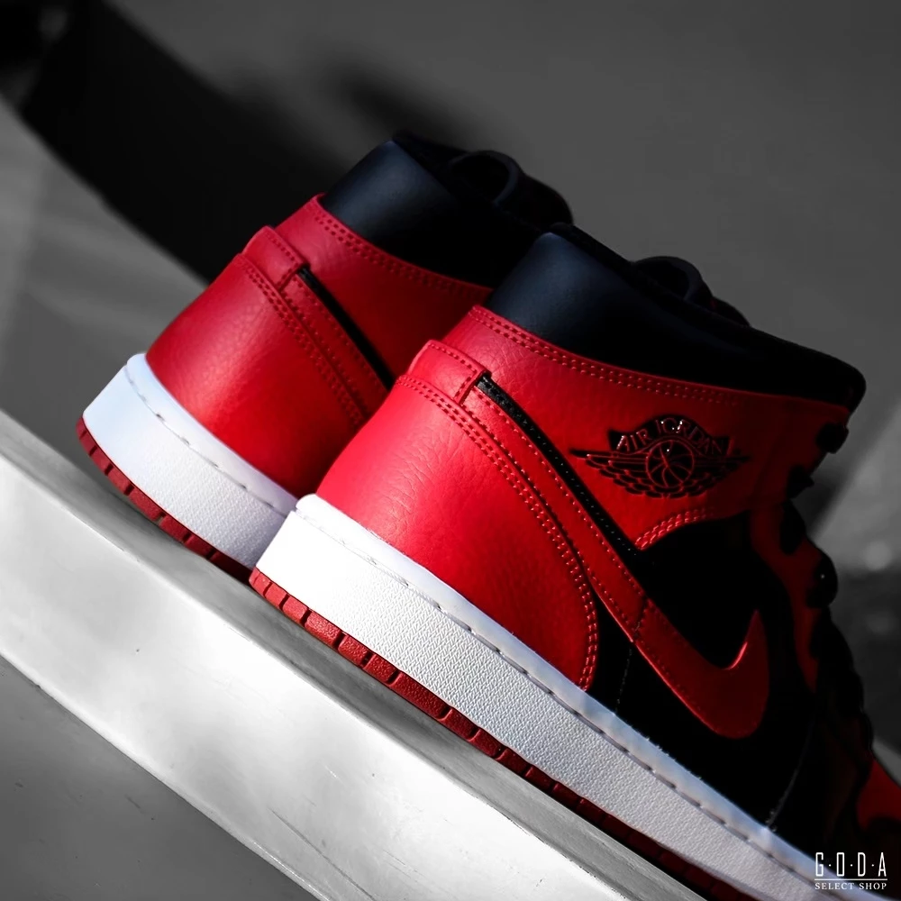 AIR JORDON 1 MID BANNED 黑紅 禁穿 AJ1 554724-074-細節圖3