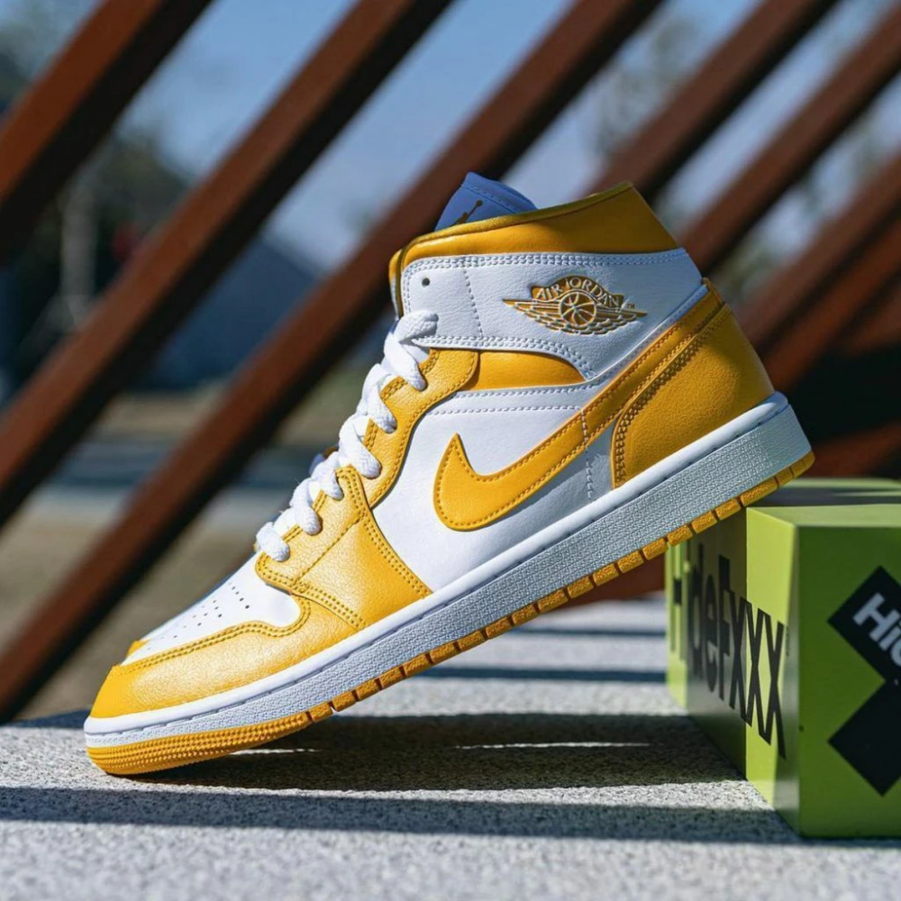 Air Jordan 1 University Gold 金黃 白黃 女款 BQ6472-117-細節圖4