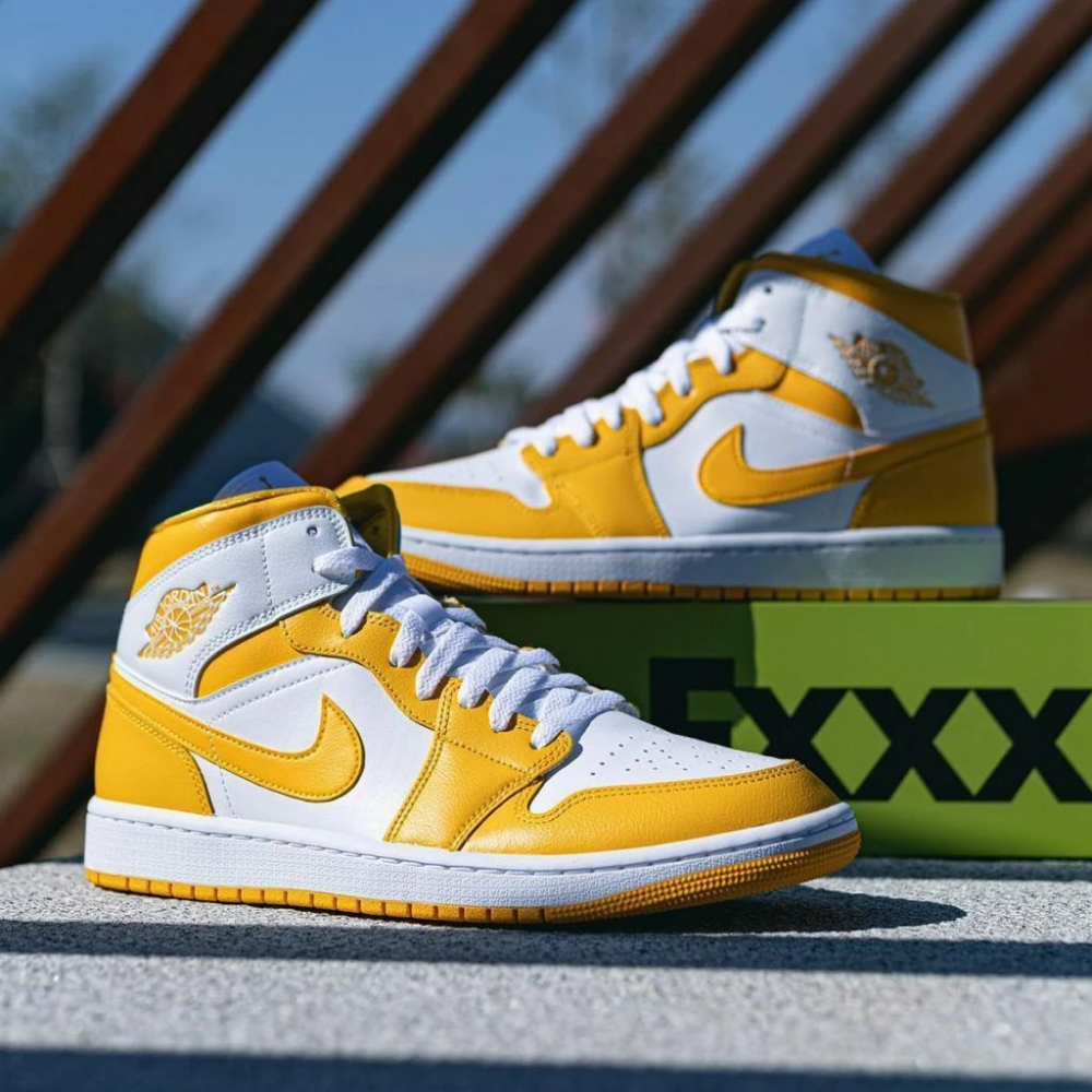 Air Jordan 1 University Gold 金黃 白黃 女款 BQ6472-117-細節圖5