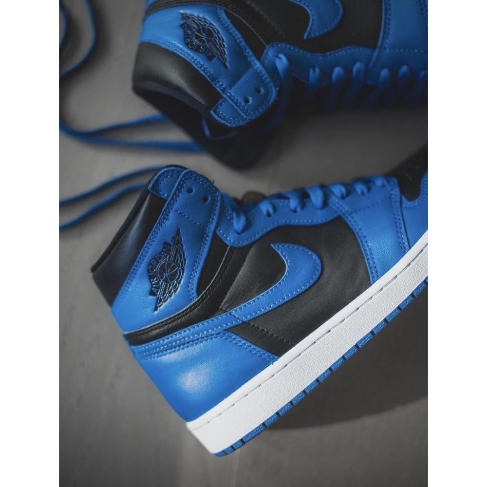 Air Jordan 1 High OG 黑藍 皇家藍 男女鞋 555088-404-細節圖2