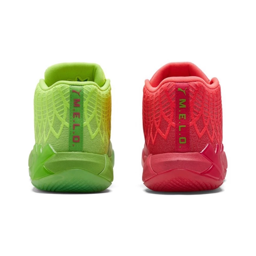 RICK&MORTY x PUMA MB.01 紅綠鴛鴦 藍球鞋 376682-01 拉梅洛鮑爾-細節圖4