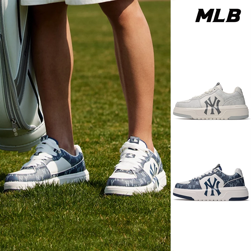 MLB 牛仔丹寧MONOGRAM老爹鞋學長鞋 ChunkyLiner洋基隊(3ASXCLD4N-兩款任選)-細節圖5