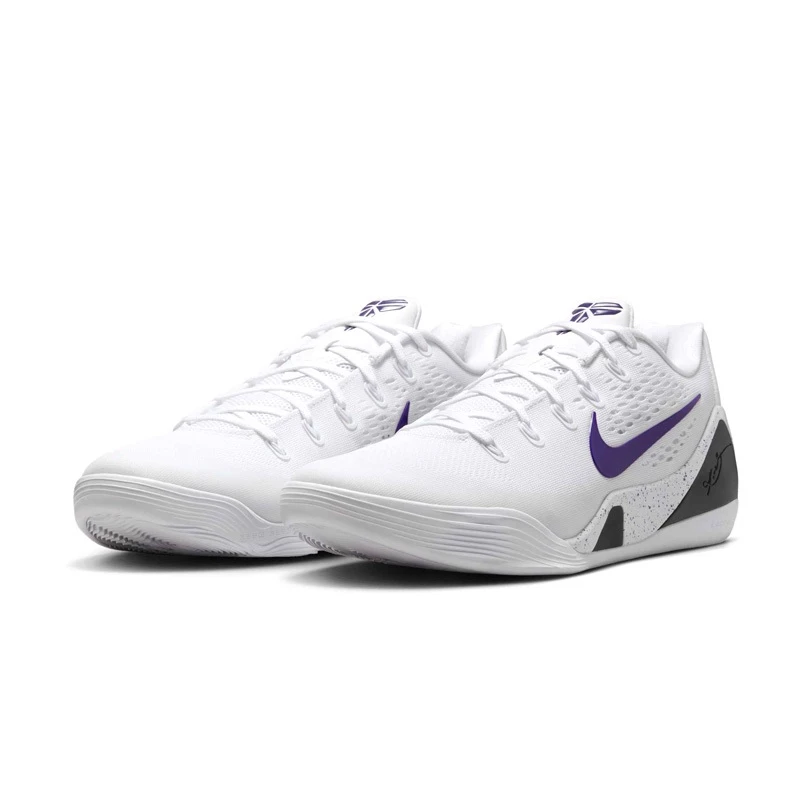 Nike Kobe 9 Low Protro White Purple 白紫 黑曼巴 籃球鞋 男款 IH1401-100-細節圖2