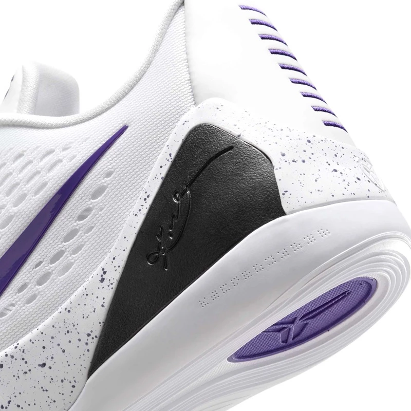 Nike Kobe 9 Low Protro White Purple 白紫 黑曼巴 籃球鞋 男款 IH1401-100-細節圖8