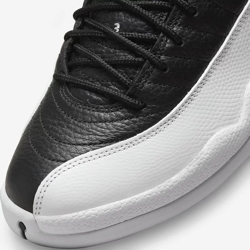 Air Jordan 12 GS ＂ Playoffs ＂ 2022 季後賽 黑白 女鞋 153265-006-細節圖6
