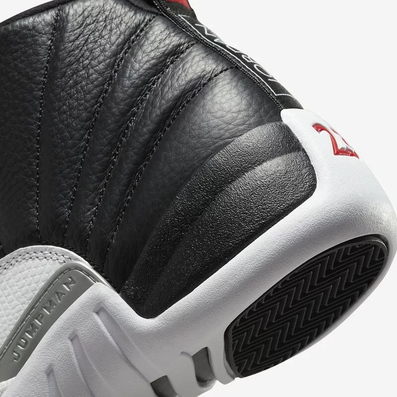 Air Jordan 12 GS ＂ Playoffs ＂ 2022 季後賽 黑白 女鞋 153265-006-細節圖7