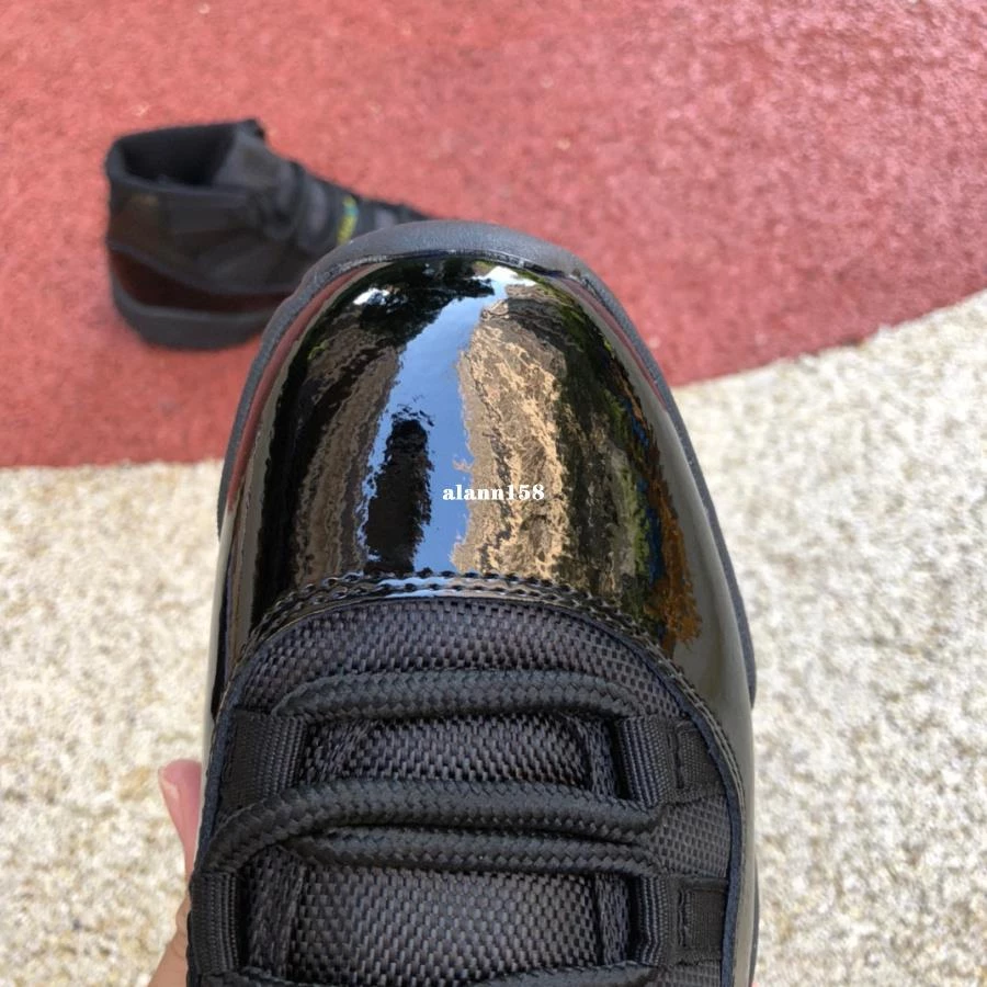 Air Jordan 11 Gamma AJ11 伽瑪藍 黑色 漆皮 籃球鞋 378037-006-細節圖2