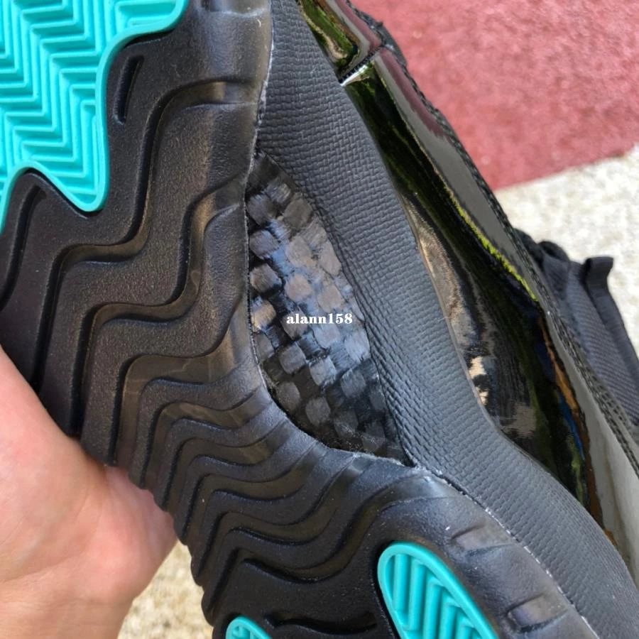 Air Jordan 11 Gamma AJ11 伽瑪藍 黑色 漆皮 籃球鞋 378037-006-細節圖5
