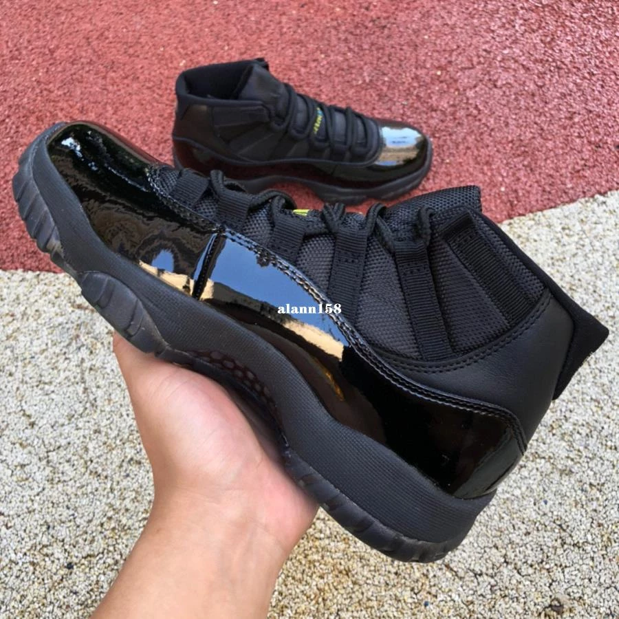 Air Jordan 11 Gamma AJ11 伽瑪藍 黑色 漆皮 籃球鞋 378037-006-細節圖7