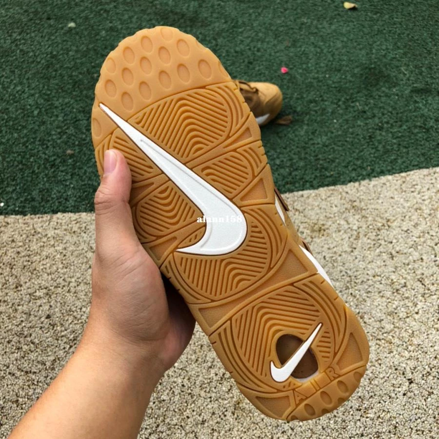 Nike Air More Uptempo 96 大AIR 卡其 小麥色 復古 籃球鞋 aa4060-200-細節圖5